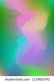 Abstract watercolor background, painted vector illustration like sea waves. Watercolor gradient pattern with thin wavy border lines, vector painting. Bright substrate. Abstract colorful oil paints.