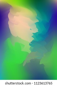 Abstract watercolor background, painted vector illustration like sea waves. Watercolor gradient pattern with thin wavy border lines, vector painting. Bright substrate. Abstract colorful oil paints.