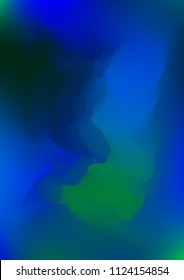 Abstract watercolor background, painted vector illustration like sea waves. Watercolor gradient pattern with thin wavy border lines, vector painting. Bright substrate. Abstract colorful oil paints.