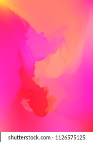 Abstract watercolor background, painted vector illustration like sea waves. Watercolor gradient pattern with thin wavy border lines, vector painting. Bright substrate. Abstract colorful oil paints.