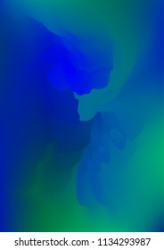 Abstract watercolor background, painted vector illustration like sea waves. Watercolor gradient pattern with thin wavy border lines, vector painting. Bright substrate. Abstract colorful oil paints.