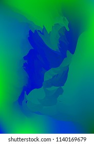 Abstract watercolor background, painted vector illustration like sea waves. Watercolor gradient pattern with thin wavy border lines, vector painting. Bright substrate. Abstract colorful oil paints.