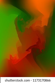 Abstract watercolor background, painted vector illustration like sea waves. Watercolor gradient pattern with thin wavy border lines, vector painting. Bright substrate. Abstract colorful oil paints.