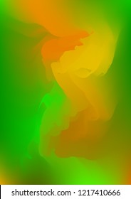 Abstract watercolor background, painted vector illustration like sea waves. Watercolor gradient pattern with thin wavy border lines, vector painting. Bright substrate. Abstract colorful oil paints.