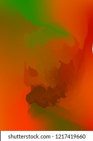 Abstract watercolor background, painted vector illustration like sea waves. Watercolor gradient pattern with thin wavy border lines, vector painting. Bright substrate. Abstract colorful oil paints.