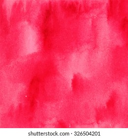 Abstract watercolor background in red colors. Fine paper texture with space for text.