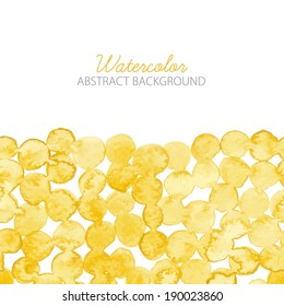 Abstract watercolor background. Seamless border. Vector illustration