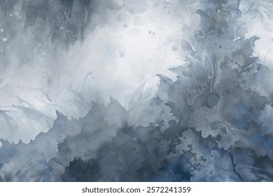 Abstract watercolor background, soft blue tones, artistic texture, serene atmosphere, perfect for design projects.