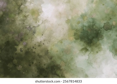 Abstract watercolor background, soft green tones, artistic texture, nature-inspired design, versatile for various projects.