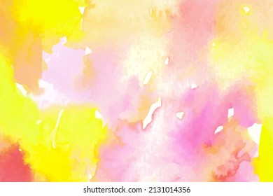 Abstract watercolor background with space for text. For banner, poster, packaging design. Hand drawn vector illustration.