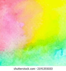 Abstract watercolor background with space for text. For banner, poster, packaging design. Hand drawn vector illustration.