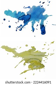 abstract watercolor background with splashes