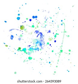 Abstract watercolor background. Splashes nr.5