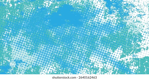 abstract watercolor background splashes turquoise, modern eps 10