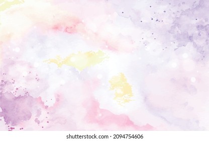abstrakter Aquarell-Hintergrund mit Aquarellfarben-Splash, Bannerhintergrund mit Rahmen für Ihren Text