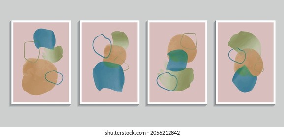 Abstract watercolor background with stain elements