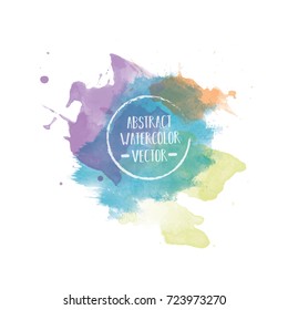 abstract watercolor background template