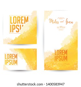 Abstract watercolor background template. Celebration background template design. Abstract invitation and card background design