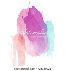 abstract watercolor background template vector