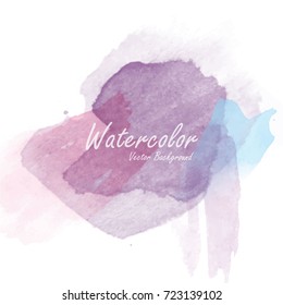 abstract watercolor background template vector