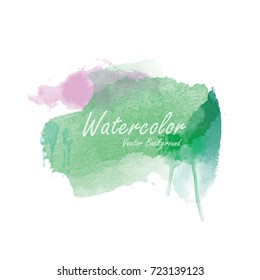 abstract watercolor background template vector