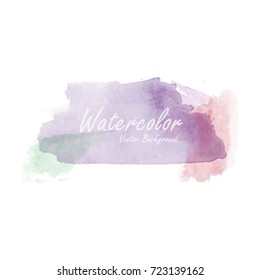 abstract watercolor background template vector