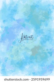 Abstract watercolor background texture vector
