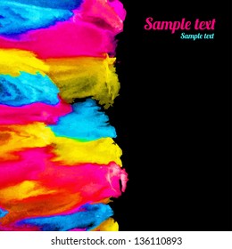 Abstract watercolor background - vector