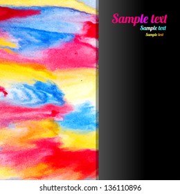 Abstract  watercolor background - vector