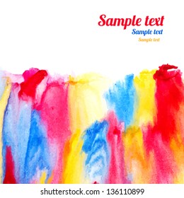 Abstract  watercolor background - vector
