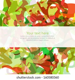 Abstract watercolor background in vector