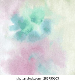 Abstract watercolor background. Vector eps10