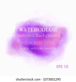 Fundo de aquarela abstrato, ilustração vetorial