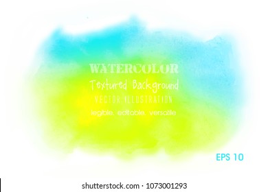 Abstract watercolor background, vector illustration