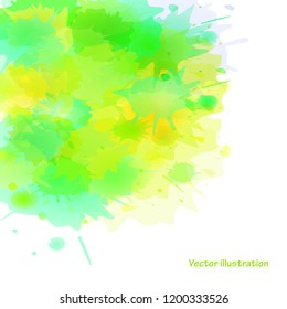 Abstract watercolor background. Vector illustration. 