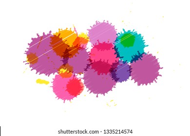 Abstract watercolor background. Vector illustration 