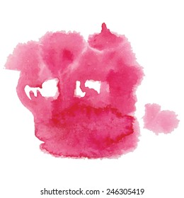 Abstract watercolor background. Vector illustration.