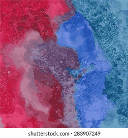 Abstract watercolor background, vector illustration.