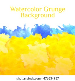 Abstract watercolor background vector illustration