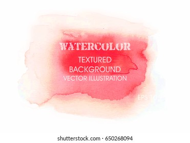 Abstract watercolor background, vector illustration