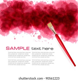 Abstract watercolor background. Vector illustration.