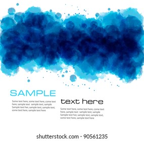 Abstract watercolor background. Vector illustration.