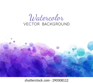 Abstract watercolor background. Vector image. Artistic design. Creative illustration. Aquarelle texture for poster, card, invitation.