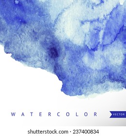 Abstract watercolor background. Vector watercolor background for textures. 