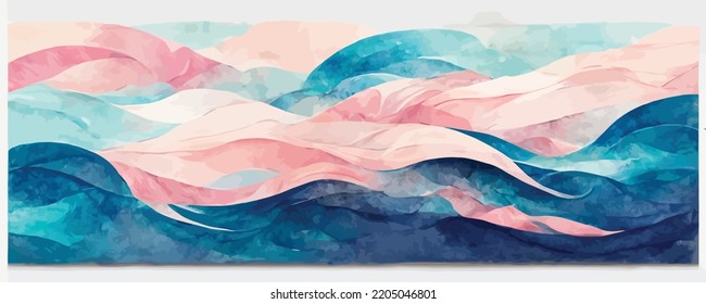 fondo acuático abstracto con ondas