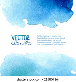 Abstract watercolor background for your design. Eps 8 vector.