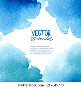Abstract watercolor background for your design. Eps 8 vector.