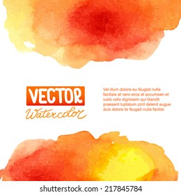 Abstract watercolor background for your design. Eps 8 vector.