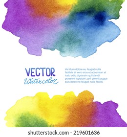Abstract watercolor background for your design. Eps 8 vector.