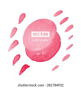 Abstract watercolor background for your design. Watercolor stain. Hand drawn.